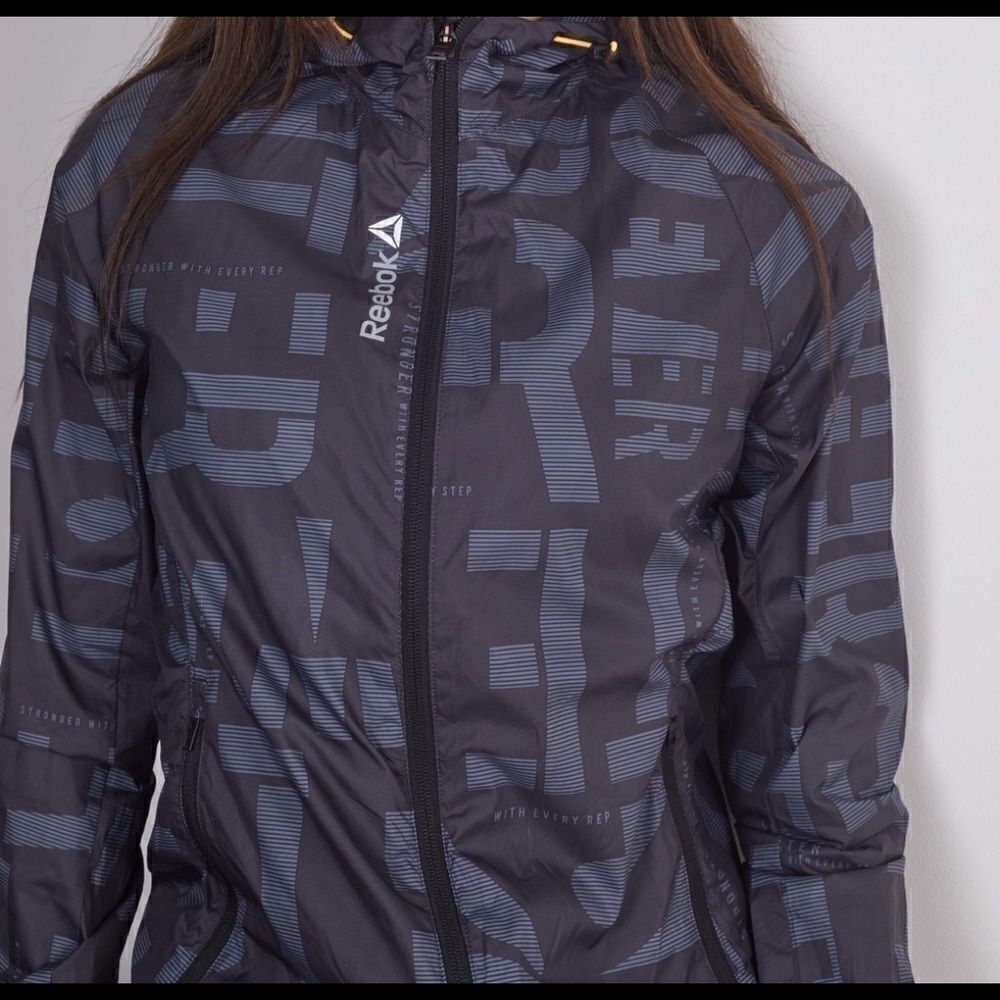 vintage reebok windbreaker jacket   - Picture 7 of 7
